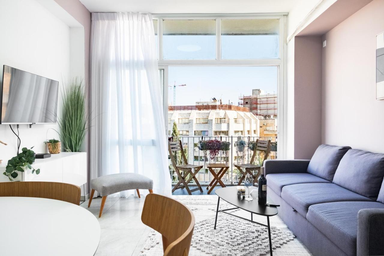 Modern Bright, Near Mahane Yehuda Market, Balcony Єрусалим Екстер'єр фото